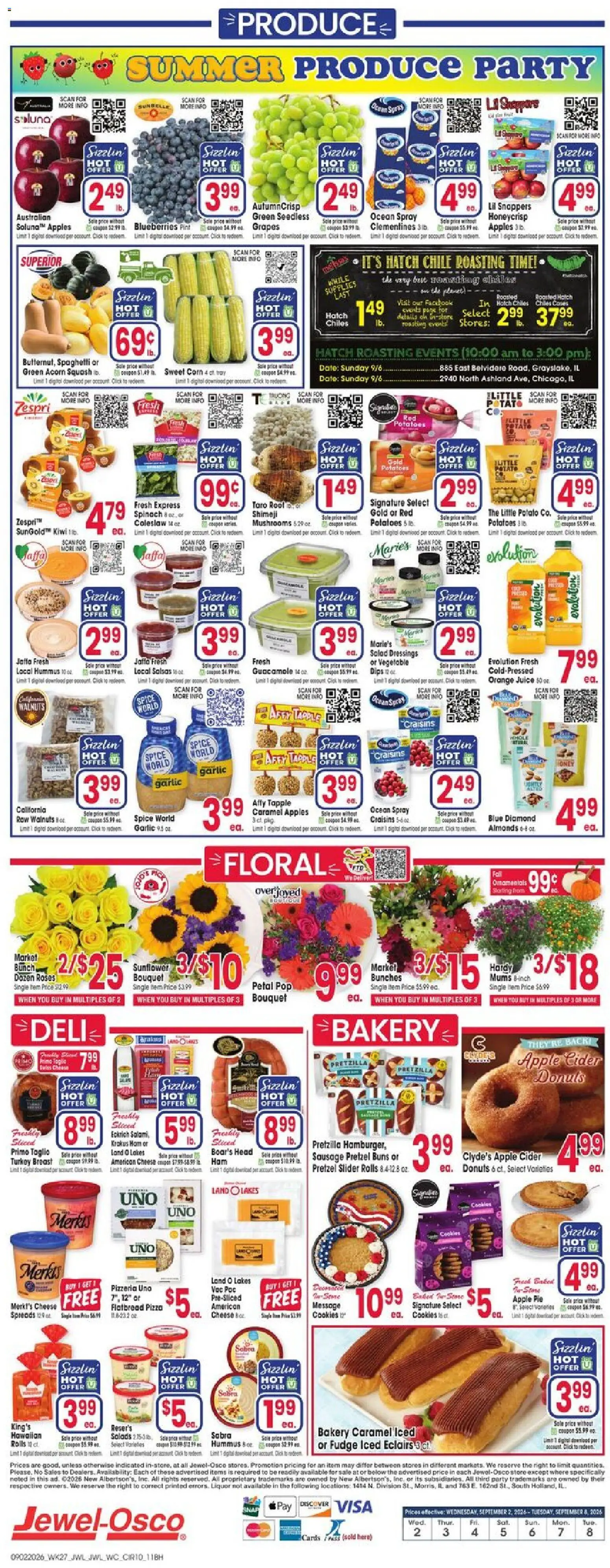 Jewel Osco Weekly Ad - valid from 09/02/2026 | Page: 10 | Products: Mushrooms, Juice, Date, Hummus