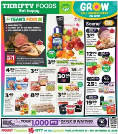Preview of Thrifty Foods weekly flyer / circulaire from shop Thrifty Foods valid from Sep 10, 2026