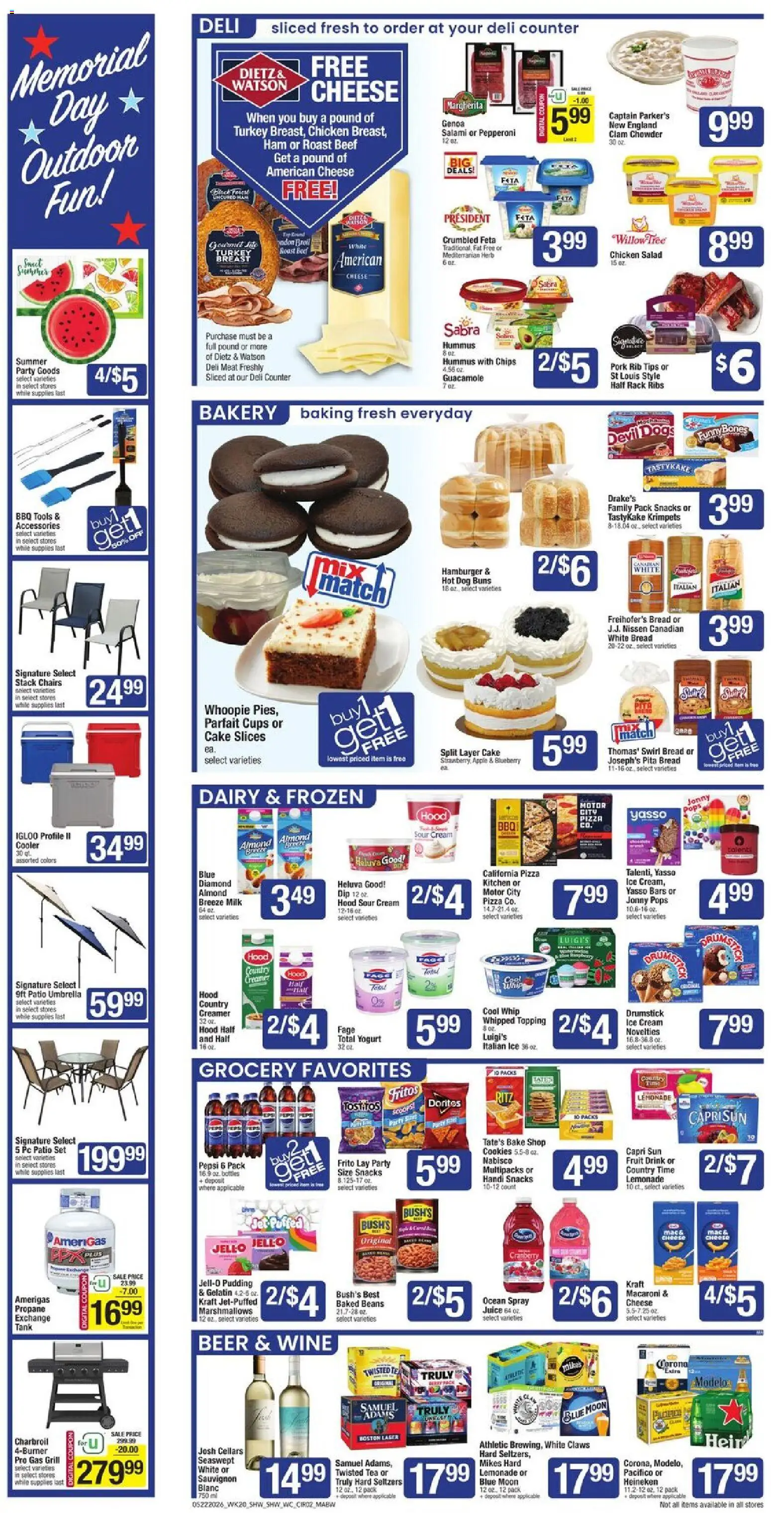 Shaw's Weekly Ad - MA - valid from 22.05.2026 | Page: 2 | Products: Wc, Salami, Sour cream, Cookies