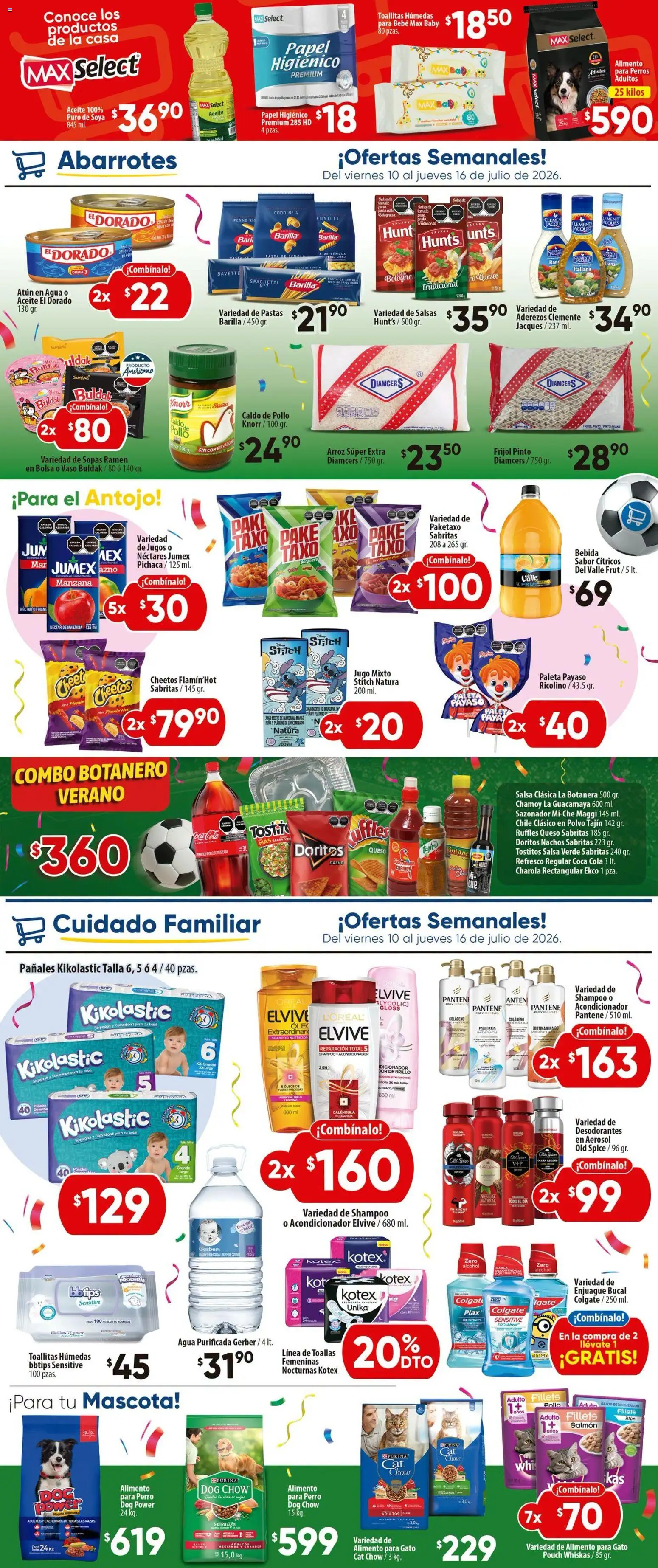 Nuevas ofertas de Calimax válidas en toda la República Mexicana desde el 10/07/2026. ¡Encuentra las mejores ofertas en Calimax folleto Ensenada! | Página: 5 | Productos: Agua, Aceite, Pañales, Papel higiénico