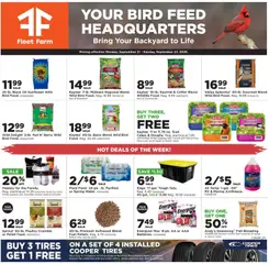 Preview of Mills Fleet Farm weekly ads valid from 09/21/2026