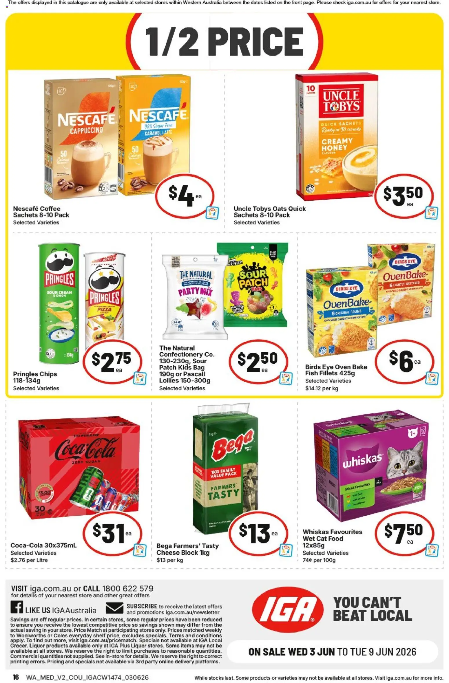 IGA catalogue - valid from 03.06.2026 | Page: 17 | Products: Coffee, Pizza, Lollies, Sugar