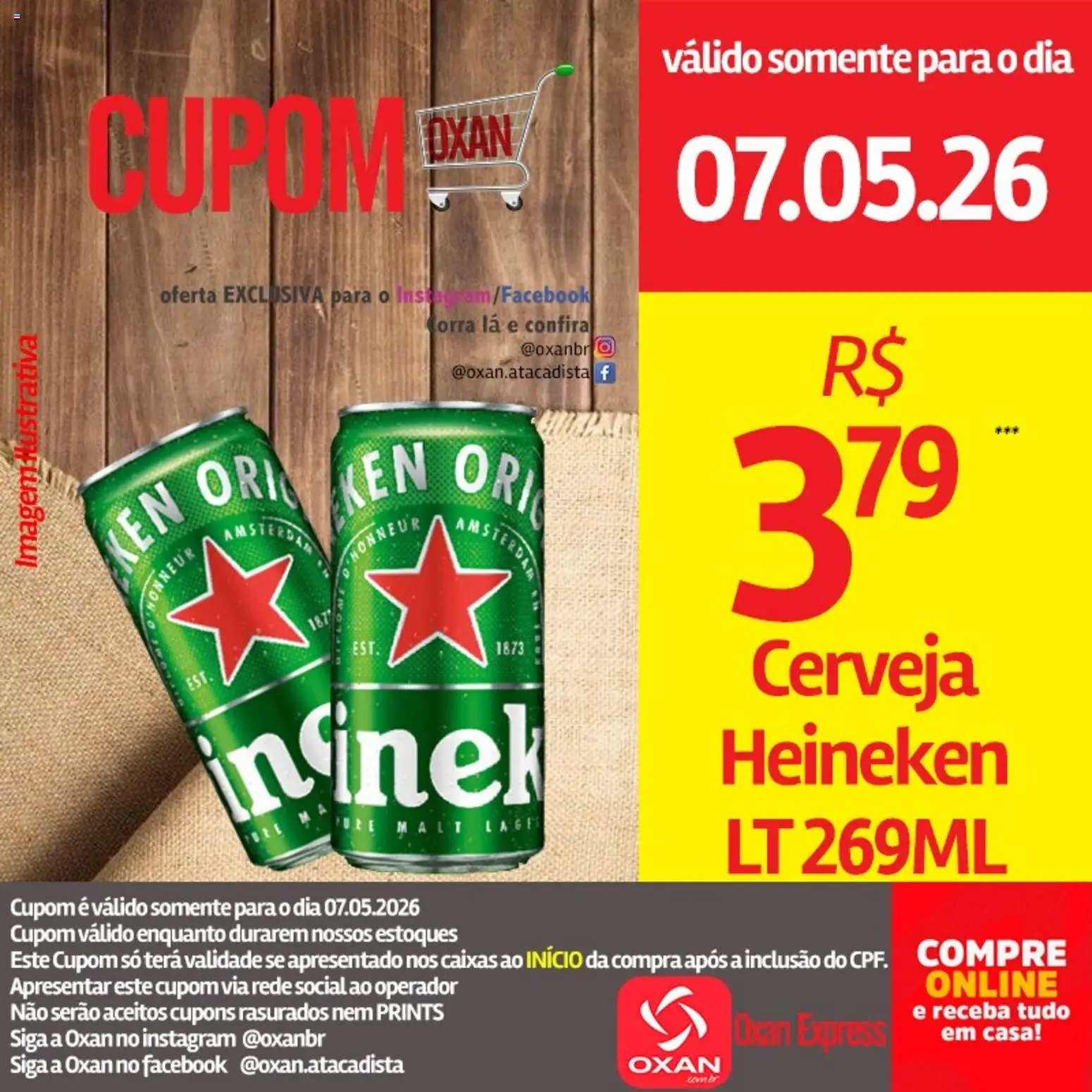 Oxan Atacadista Folheto - válido de 07.05.2026 | Página: 11 | Produtos: Cerveja, Heineken