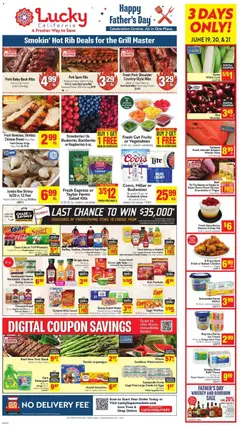 Preview of Lucky Supermarkets weekly ads valid from 17.06.2026