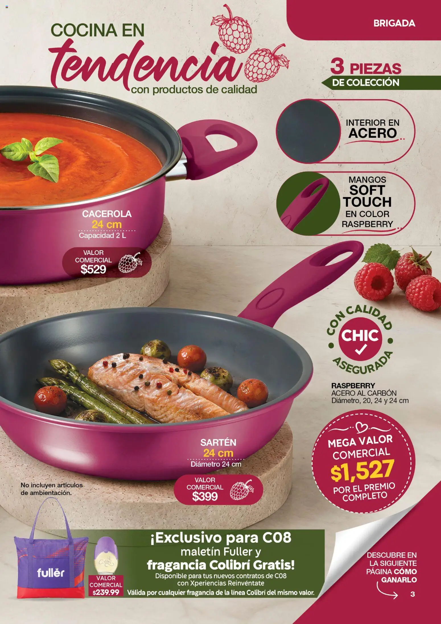 Nuevas ofertas de Fuller válidas en toda la República Mexicana desde el 22/07/2026. ¡Encuentra las mejores ofertas en Fuller Gana Más 8 2026! | Página: 3 | Productos: Cacerola, Cocina, Fragancia, Sartén