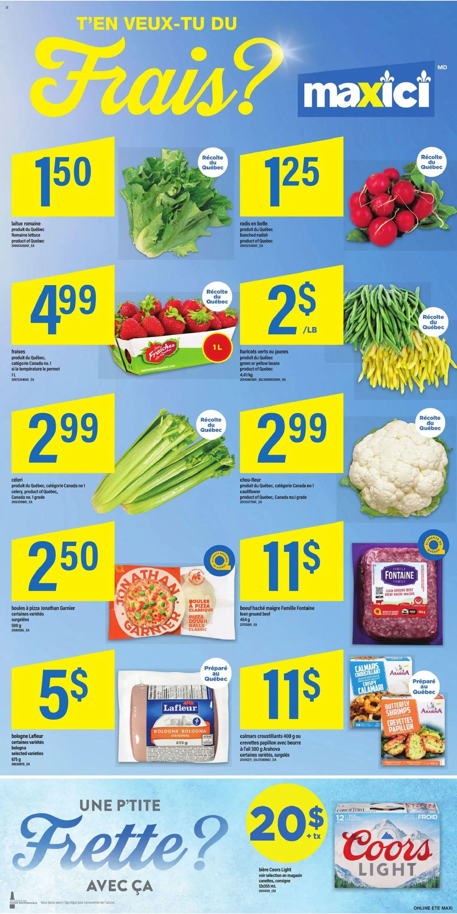 Maxi flyer valid from Jul 30, 2026 | Page: 11 | Products: Beef, Pizza