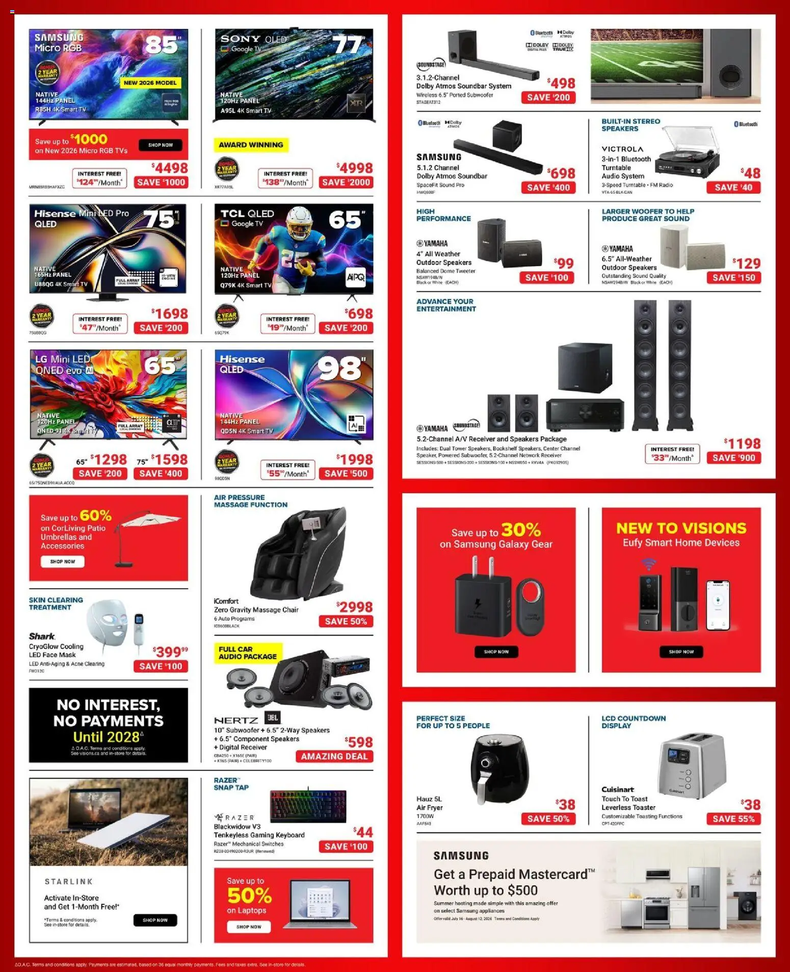Visions flyer valid from Jul 24, 2026 | Page: 3 | Products: Keyboard, Audio, Radio, Mask