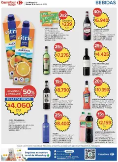 Vista previa Carrefour ofertas válido desde el 09.06.2026 | Página: 54 | Productos: Vodka, Botella, Fernet, Vino