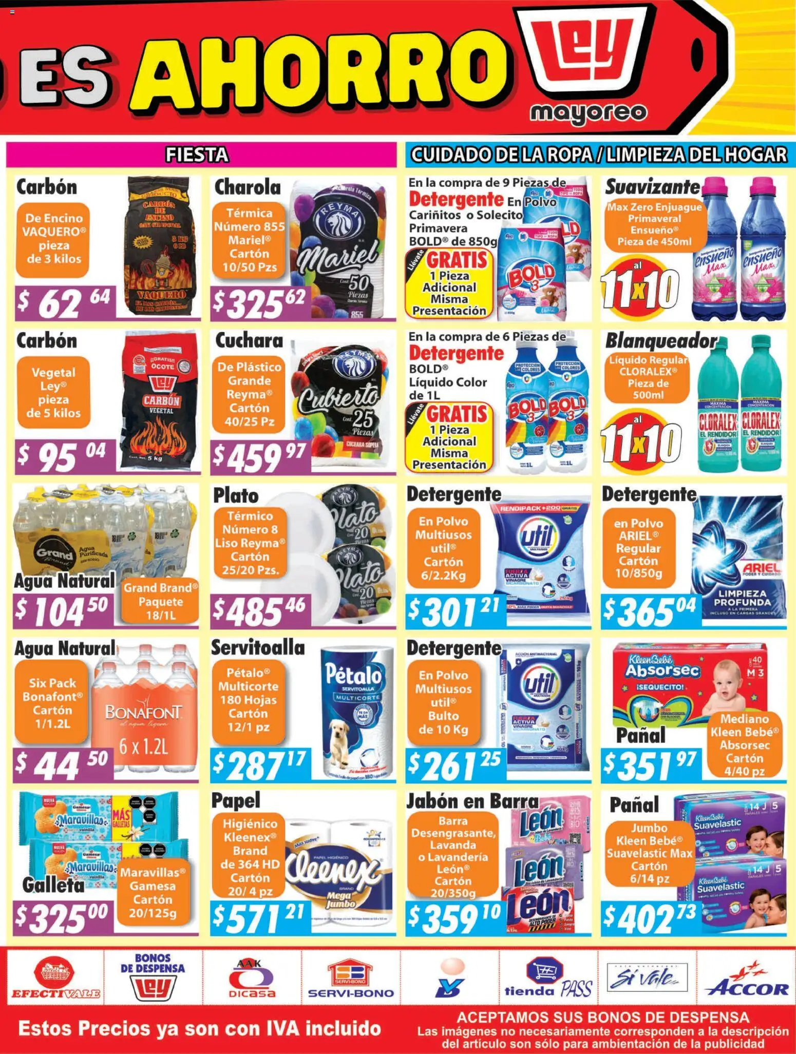 Nuevas ofertas de Casa Ley válidas en toda la República Mexicana desde el 11.05.2026. ¡Encuentra las mejores ofertas en Casa Ley folleto Frontera! | Página: 4 | Productos: Vinagre, Barra, Despensa, Polvo