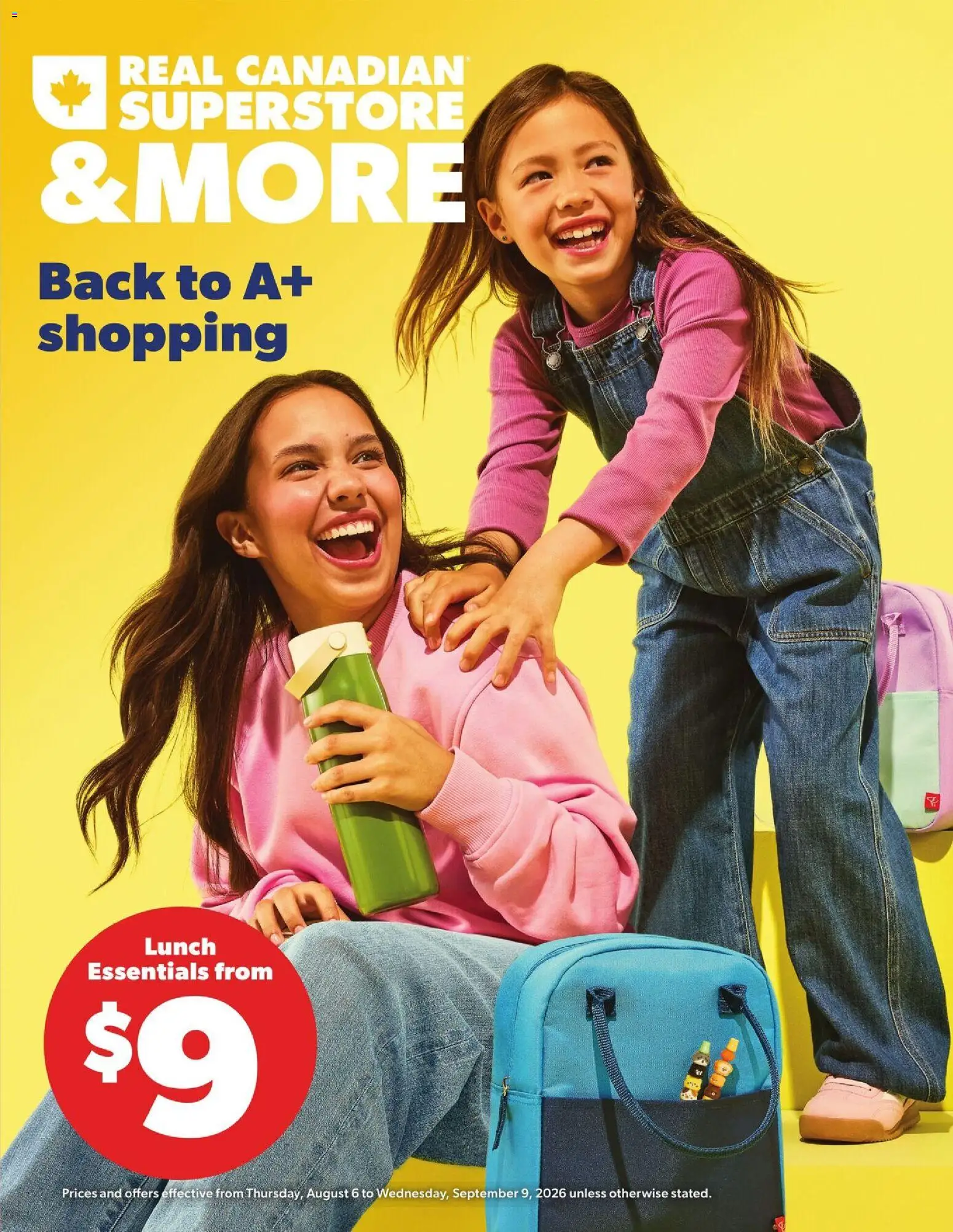 Real Canadian Superstore flyer valid from Aug 6, 2026 | Page: 1
