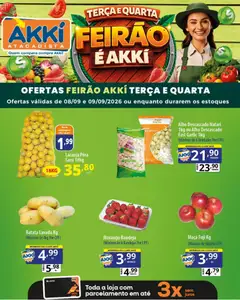 Akki Atacadista ofertas Feirão - Pré-Visualização do folheto da loja Akki Atacadista, válido de 08/09/2026