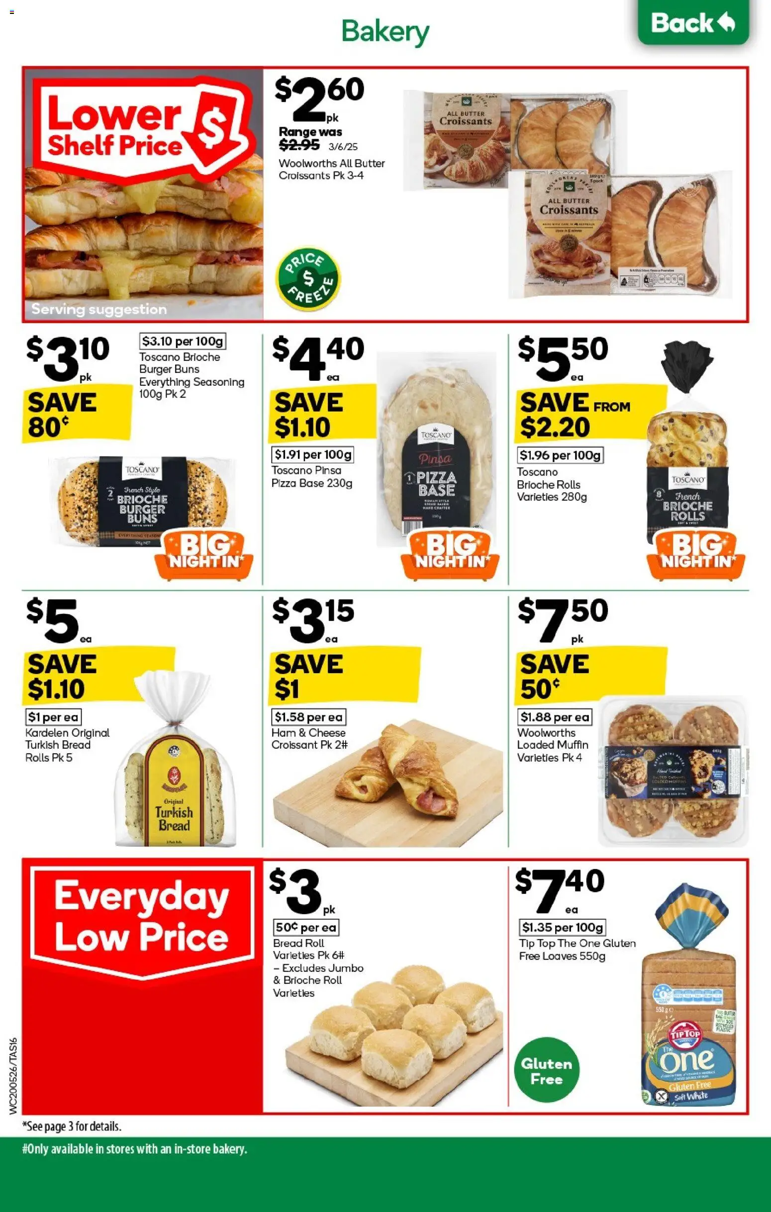Woolworths catalogue - valid from 20.05.2026 | Page: 16 | Products: Shelf, Pizza, Muffins, Bakery