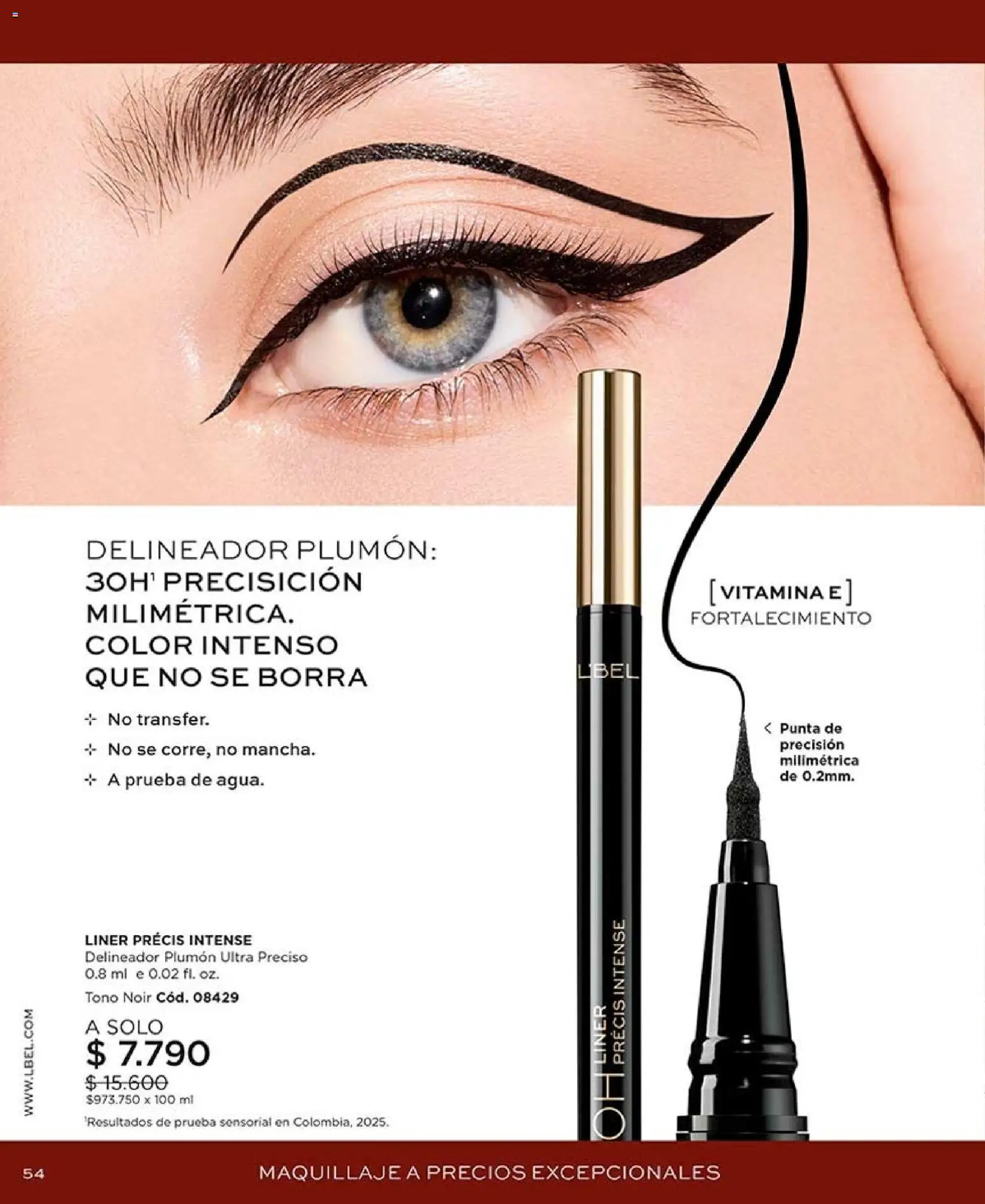Catálogo L'Bel Campaña 15 │ válido desde el 06.09.2026 | Página: 54 | Productos: Maquillaje, Delineador, Plumón