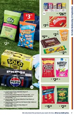Preview of Aldi catalogue - valid from 23/09/2026 | Page: 7 | Products: Pea, Pepsi Max, Lemonade, Bag