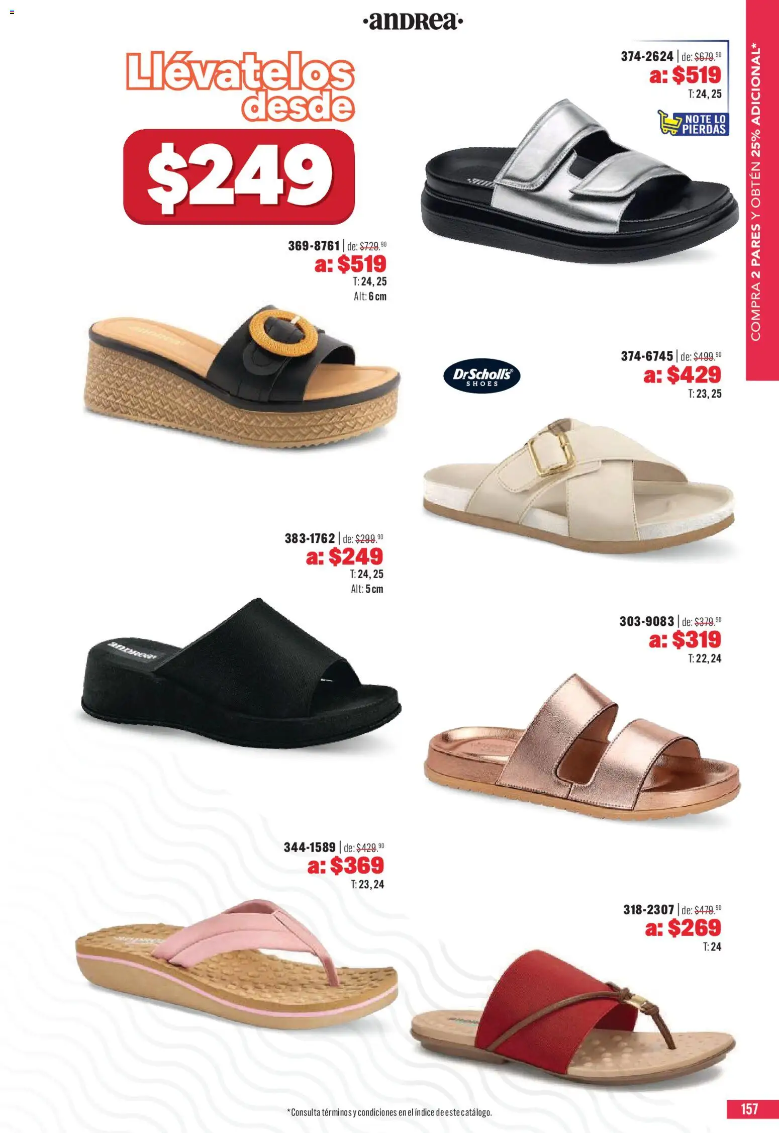 Nuevas ofertas de Andrea válidas en toda la República Mexicana desde el 03.05.2026. ¡Encuentra las mejores ofertas en Andrea catálogo Outlet! | Página: 157