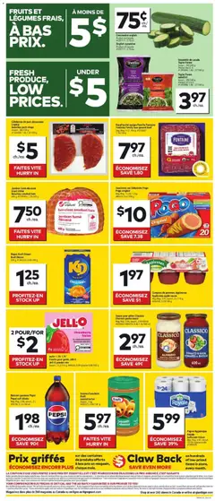Preview of Giant Tiger weekly flyer / circulaire from shop Giant Tiger valid from Jul 1, 2026 | Page: 2 | Products: Beef, Pasta, Ham, Pork