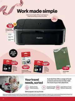 Preview of Australia Post catalogue  - valid from 08.04.2026 | Page: 2 | Products: Printer, Multipurpose