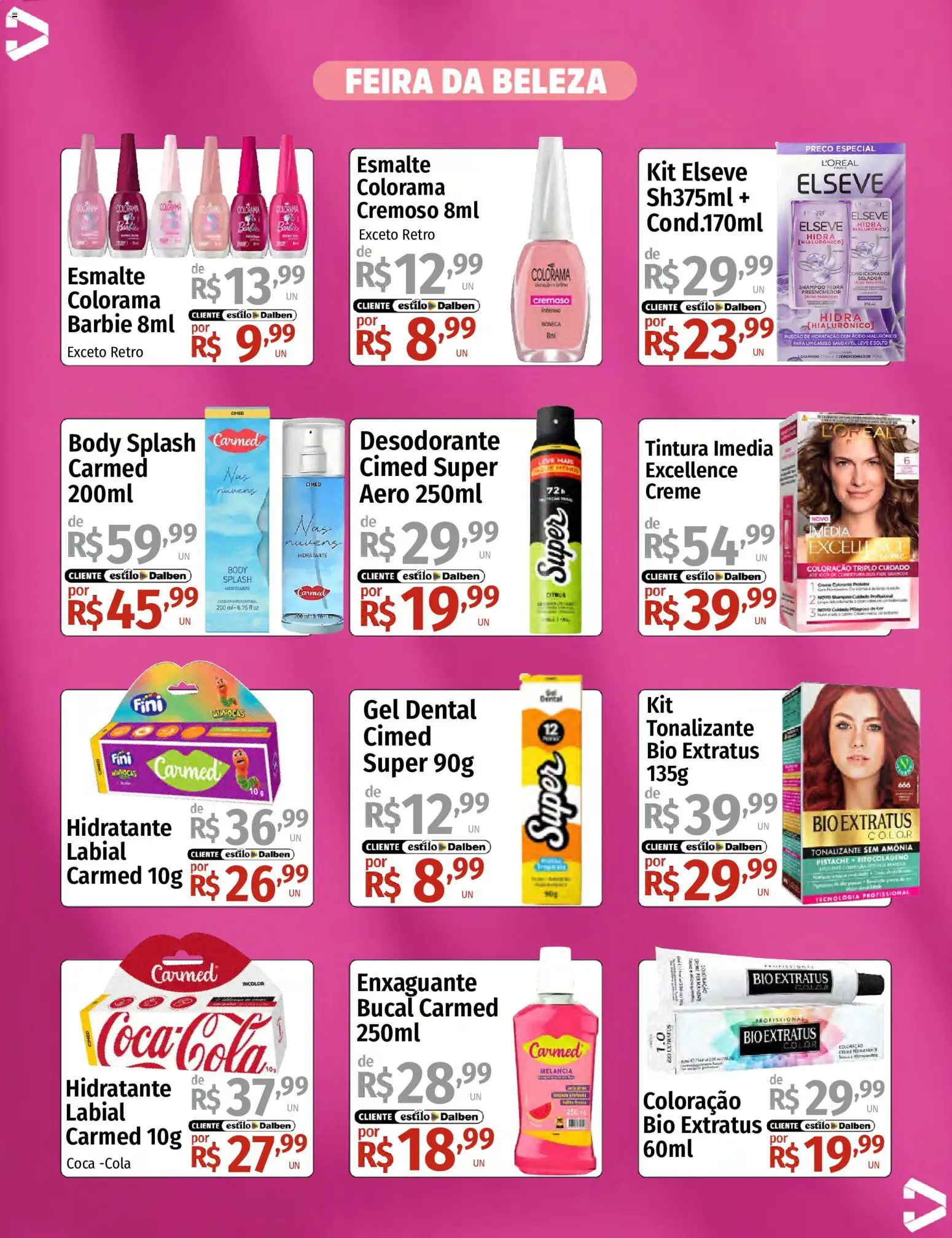 Supermercado Dalben Folheto - válido de 08.05.2026 | Página: 2 | Produtos: Shampoo, Condicionador, Boneca, Body