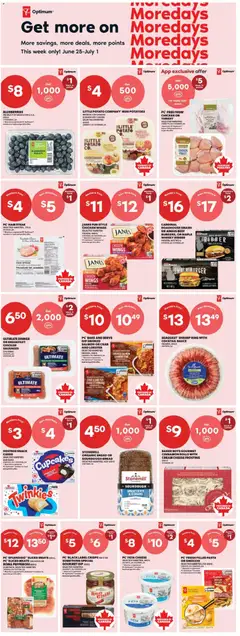 Preview of Real Canadian Superstore weekly flyer / circulaire from shop Real Canadian Superstore valid from Jun 25, 2026 | Page: 12 | Products: Pasta, Turkey, Bread, Pork