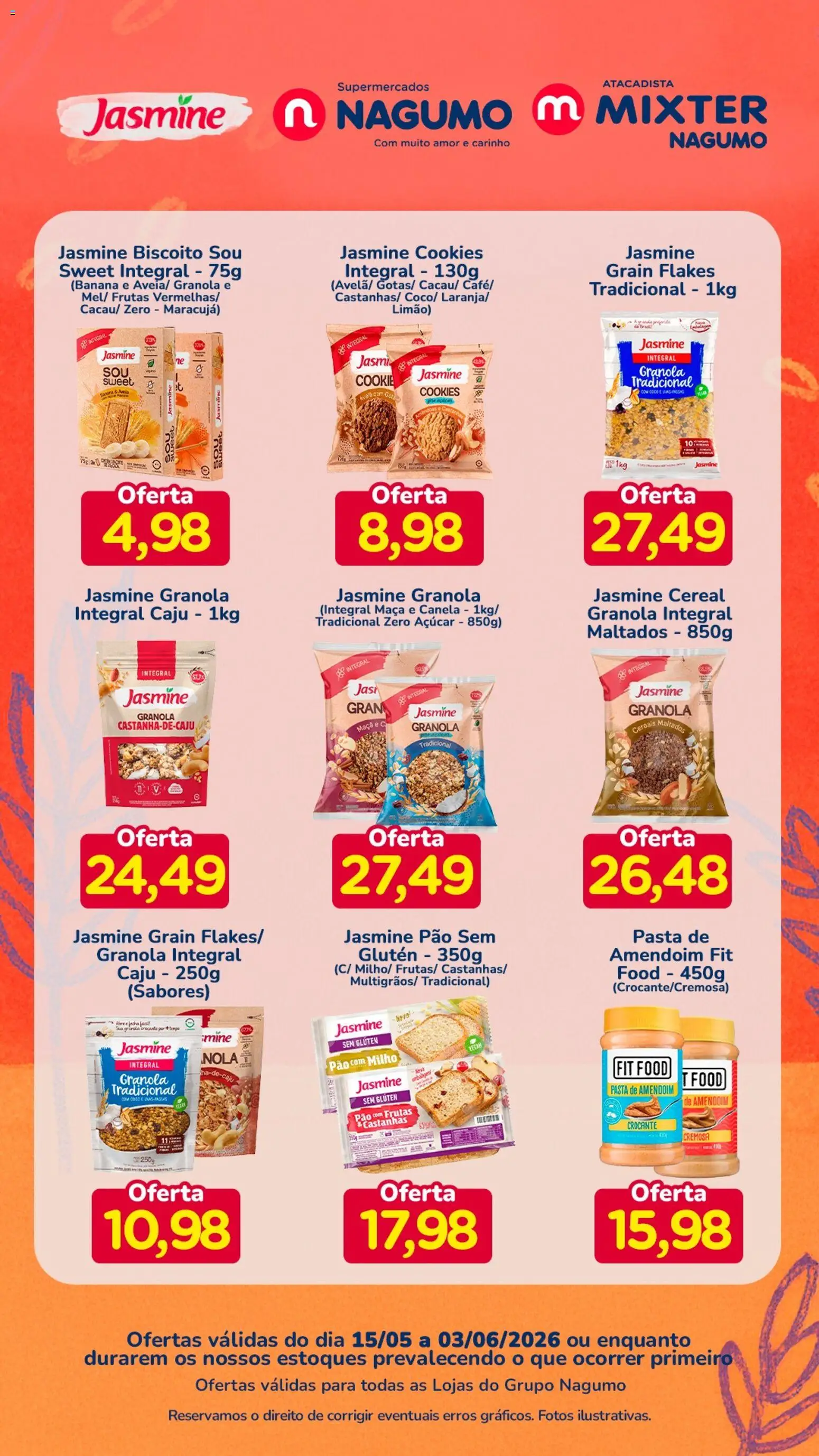 Nagumo Folheto - válido de 15.05.2026 | Página: 1 | Produtos: Caju, Coco, Pão, Cookies