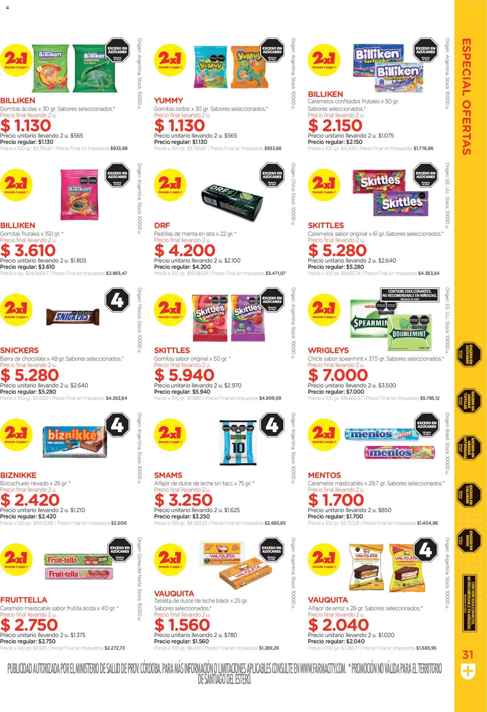 Farmacity catálogo │ válido desde el 02.06.2026 | Página: 31 | Productos: Leche, Chocolate, Chicle, Alfajor