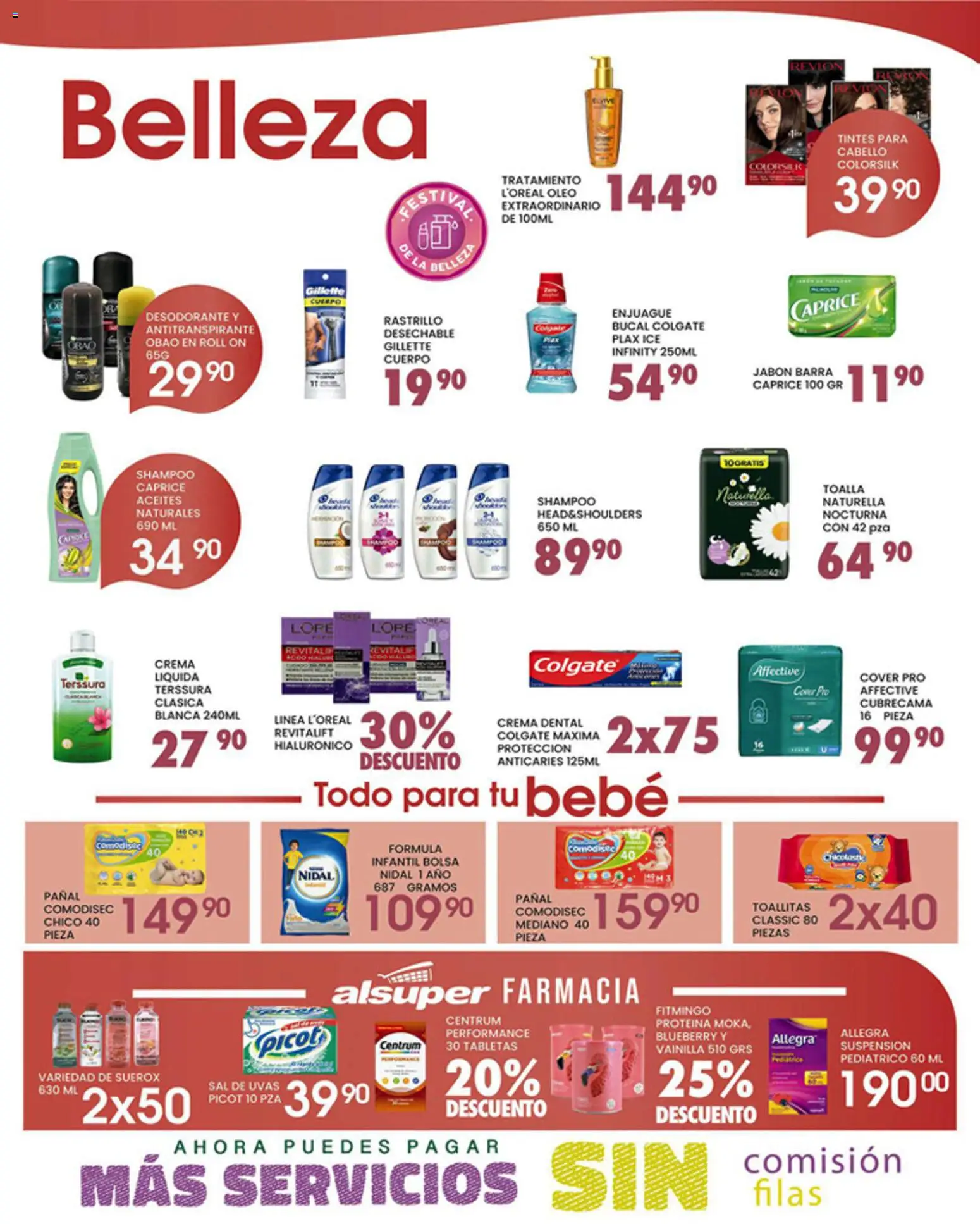 Nuevas ofertas de Alsuper válidas en toda la República Mexicana desde el 17.04.2026. ¡Encuentra las mejores ofertas en Alsuper folleto! | Página: 4 | Productos: Sal, Crema, Toalla, Barra