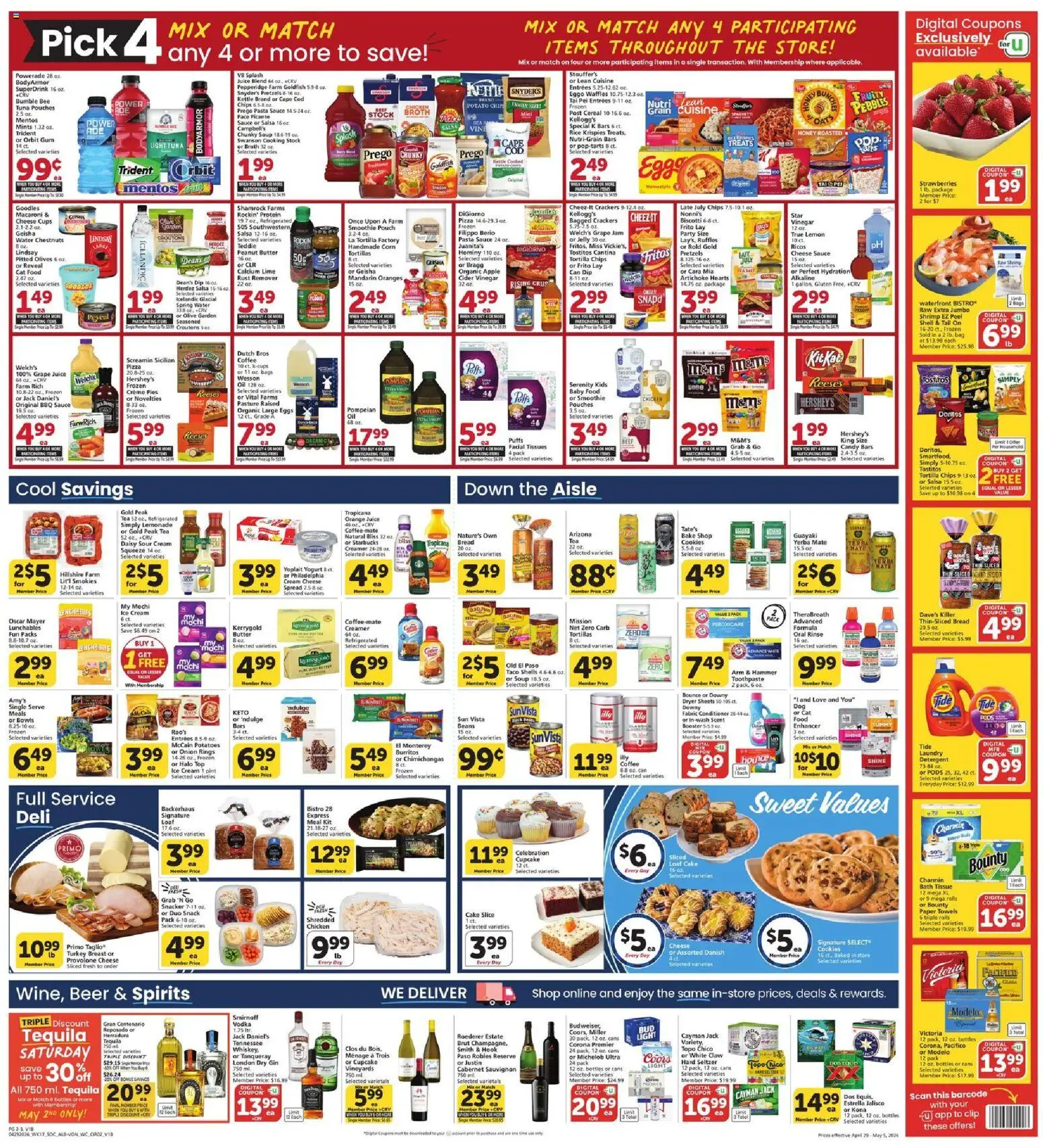 Vons Weekly Ad - SoCal - valid from 29.04.2026 | Page: 3 | Products: Vinegar, Juice, Toothpaste, Potatoes