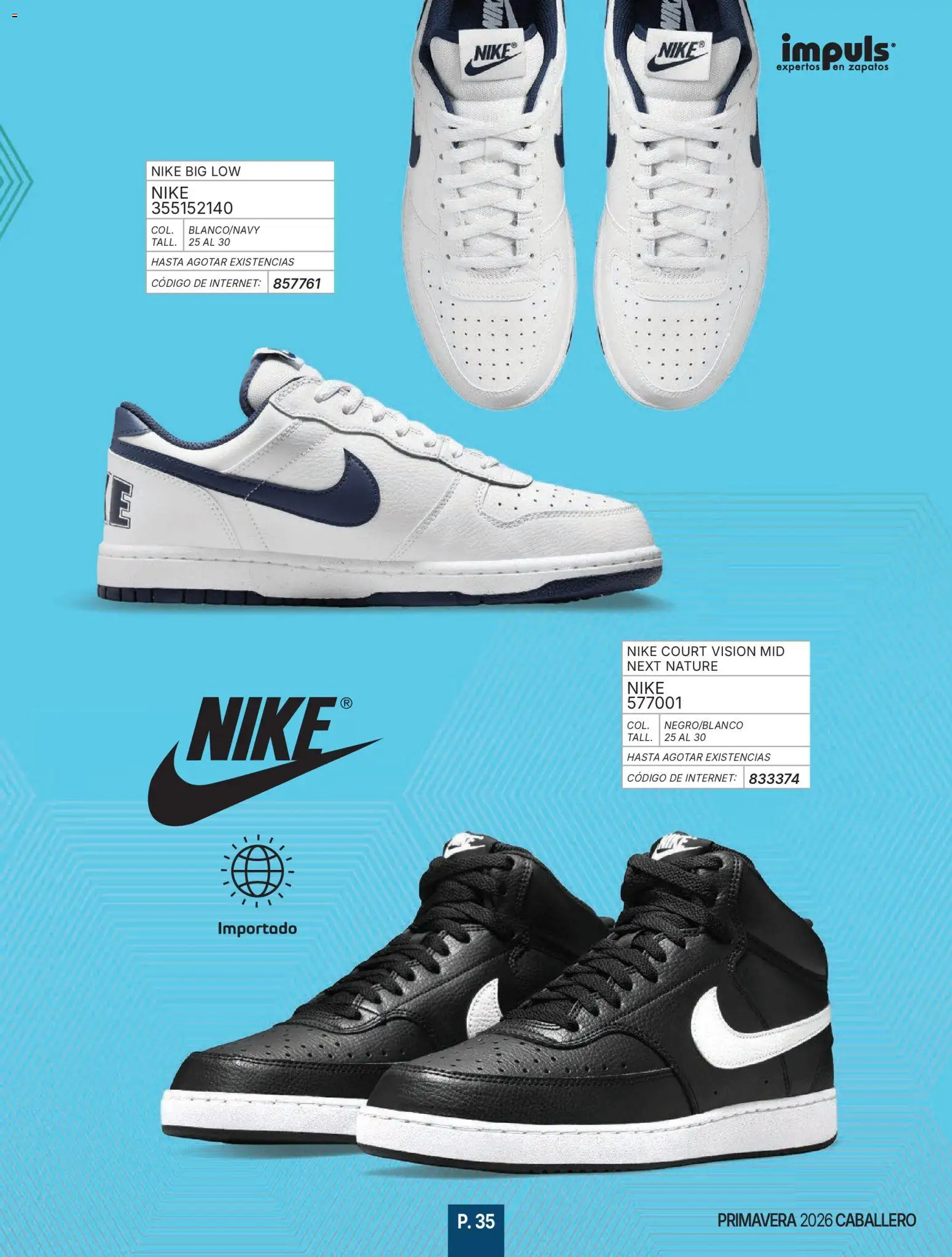 Nuevas ofertas de Impuls válidas en toda la República Mexicana desde el 01.01.2026. ¡Encuentra las mejores ofertas en Impuls catálogo Caballero! | Página: 37 | Productos: Zapatos