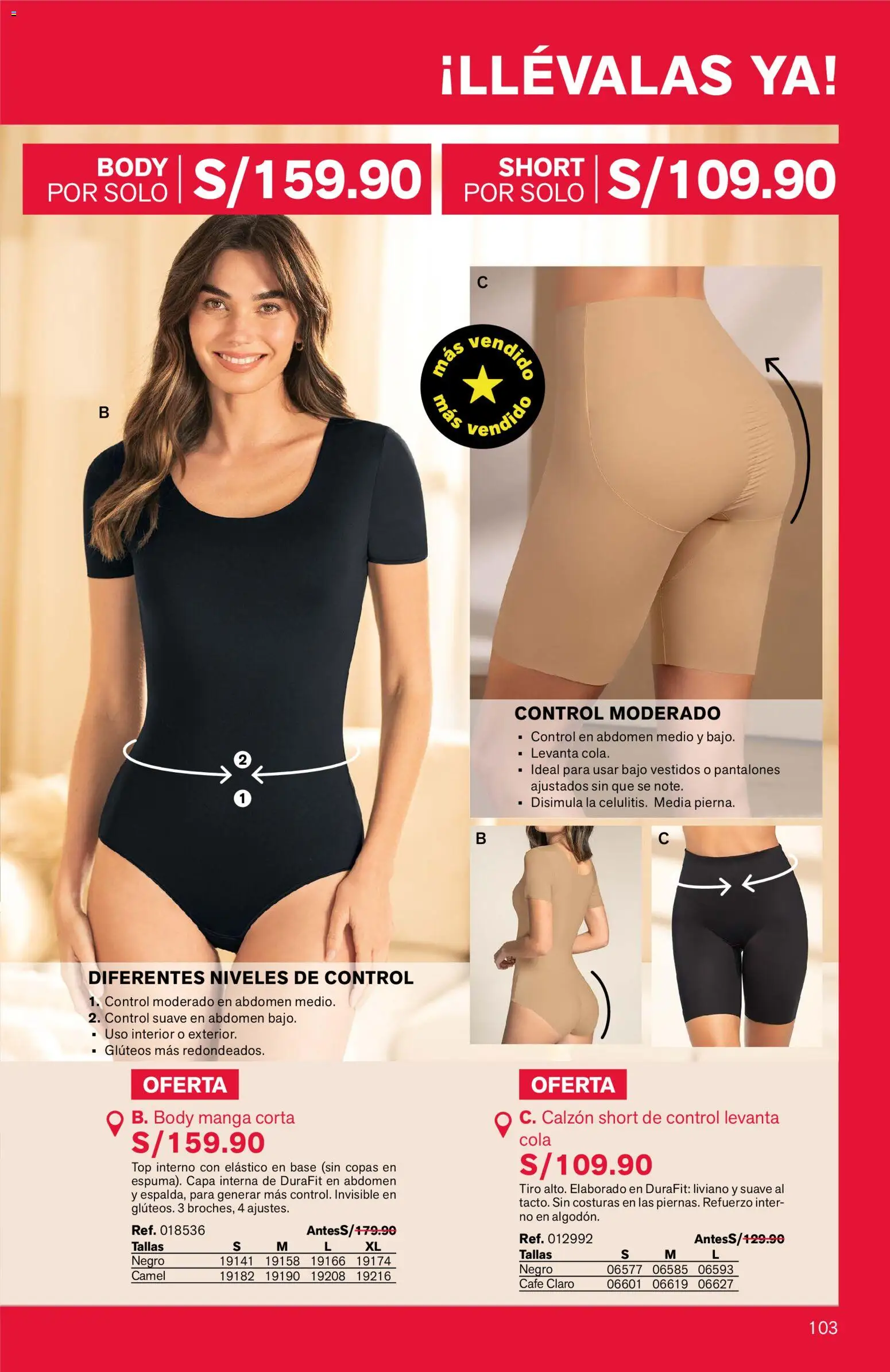 Catálogo Leonisa válido desde 04/08/2026 | Página: 103 | Productos: Café, Pantalones