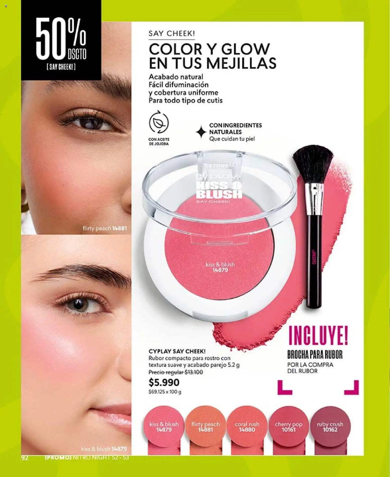 Catálogo CyZone Campaña 15 │ válido desde el 06.09.2026 | Página: 104 | Productos: Aceite, Rubor