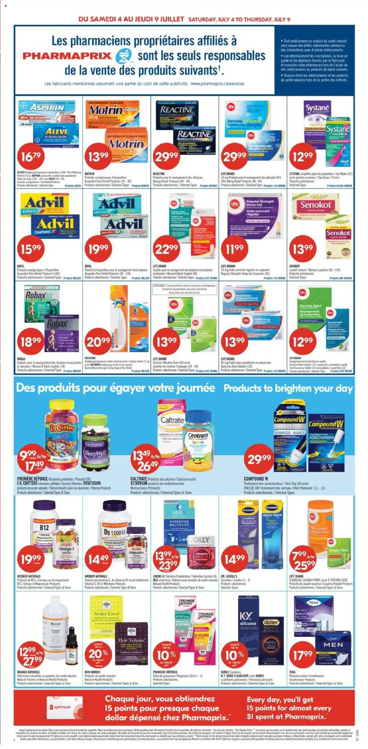 Pharmaprix flyer valid from Jul 3, 2026 | Page: 3