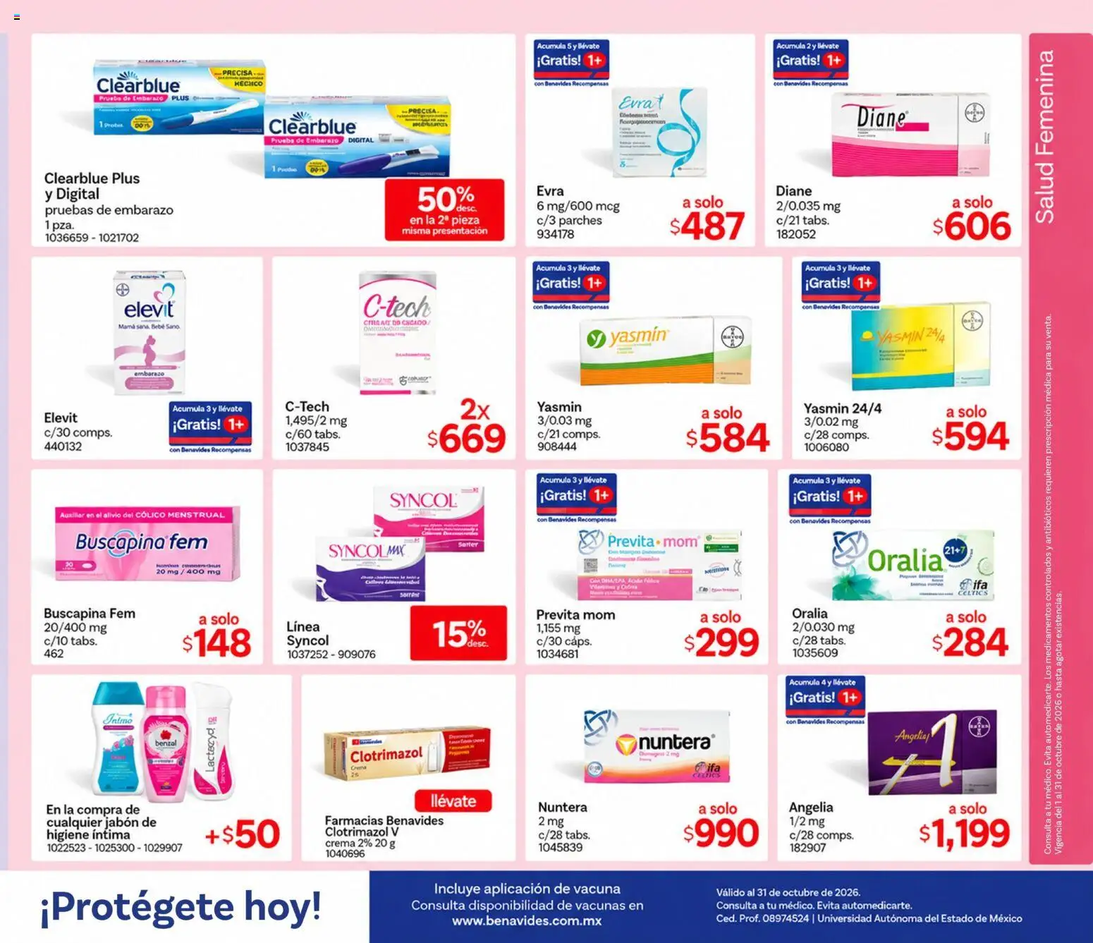 Catálogo Farmacia Benavides - Página 11 - Ofertas válidas hasta el 30 de octubre de 2026