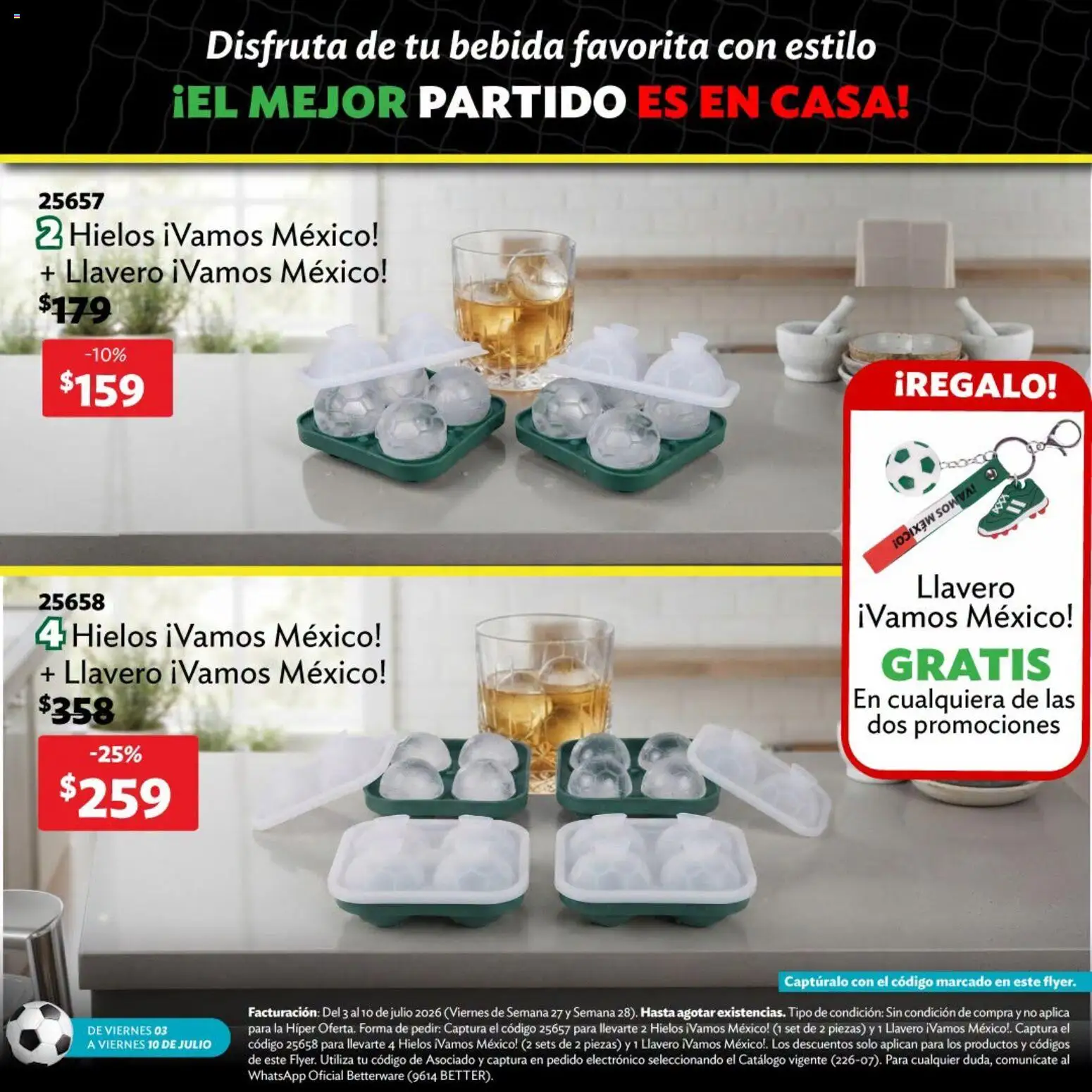 Nuevas ofertas de Betterware válidas en toda la República Mexicana desde el 03/07/2026. ¡Encuentra las mejores ofertas en Betterware catálogo Llévate tus favoritos! | Página: 5 | Productos: Llavero