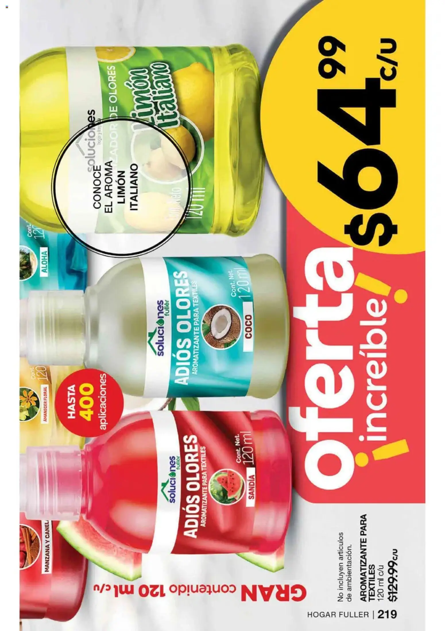 Nuevas ofertas de Fuller válidas en toda la República Mexicana desde el 19/08/2026. ¡Encuentra las mejores ofertas en Fuller campaña 10 2026! | Página: 219