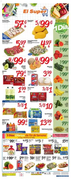Preview of El Super weekly ads valid from 07/29/2026