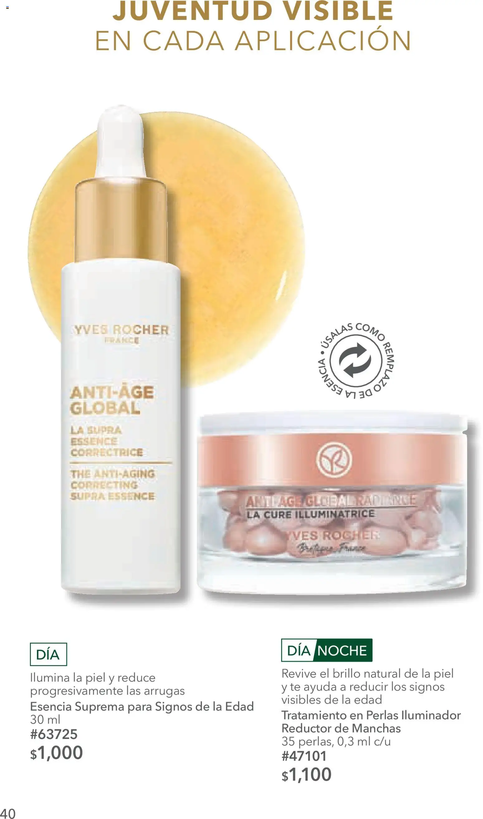 Nuevas ofertas de Yves Rocher válidas en toda la República Mexicana desde el 14/07/2026. ¡Encuentra las mejores ofertas en Yves Rocher campaña 10 2026! | Página: 40 | Productos: Iluminador, Brillo, Té