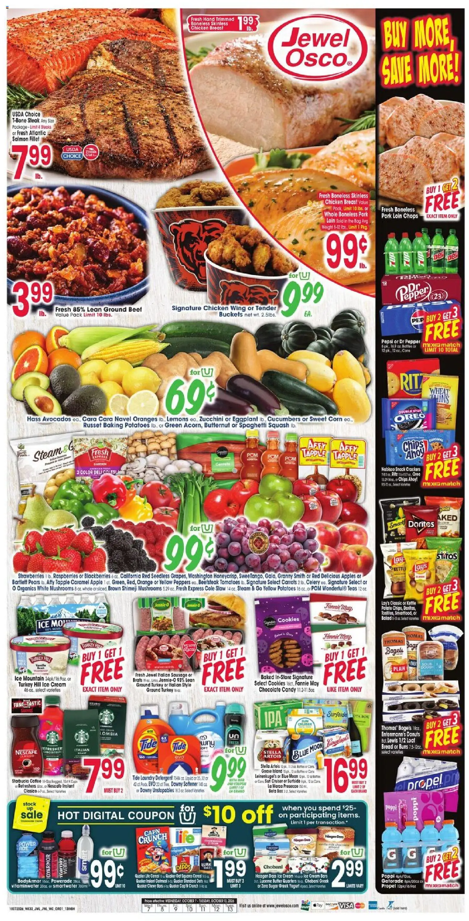 Jewel Osco Weekly Ad - valid from 10/07/2026 | Page: 1