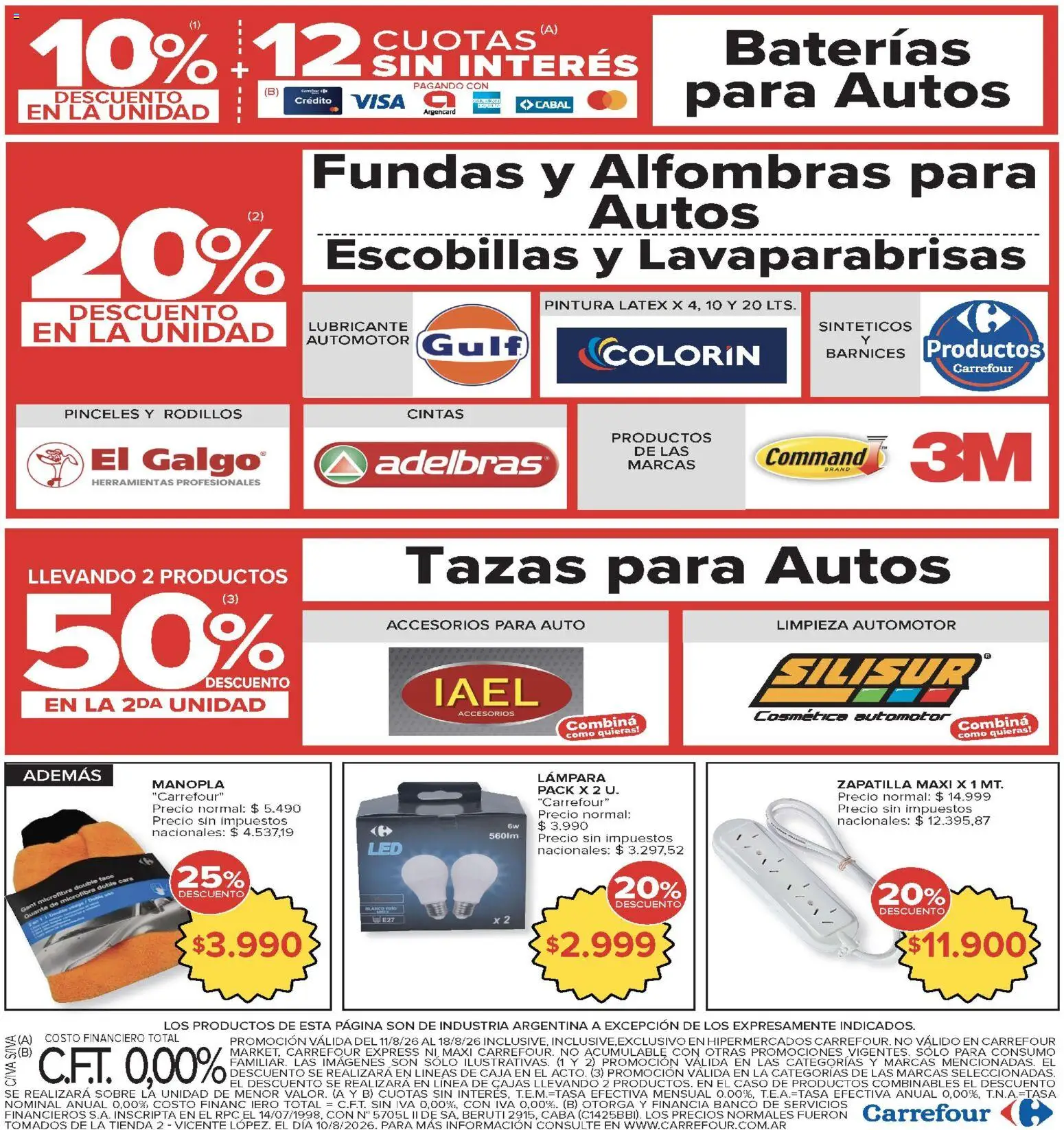 Carrefour ofertas │ válido desde el 11/08/2026 | Página: 25 | Productos: Pintura, Caja, Herramientas, Manopla