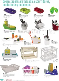 Vista previa Colombraro catálogo válido desde el 26.01.2026 | Página: 54 | Productos: Organizador, Jabonera, Bacha, Escurridor