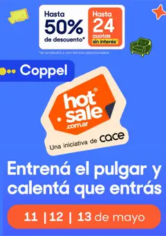 Vista previa Coppel -  HOT SALE aviso válido desde el 06.05.2026
