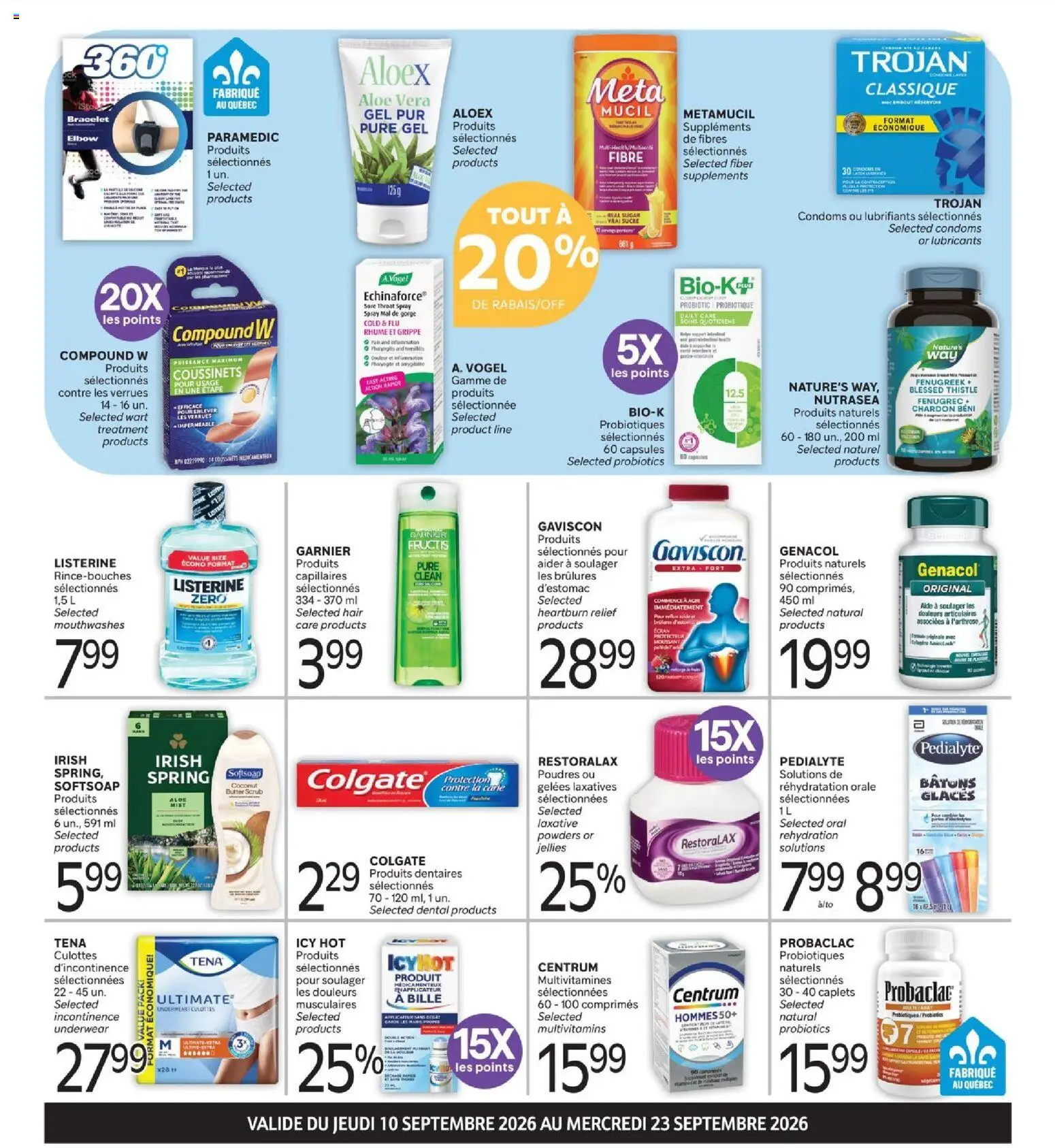 Brunet flyer valid from Sep 10, 2026 | Page: 2 | Products: Listerine, Aloe vera, Capsules, Butter