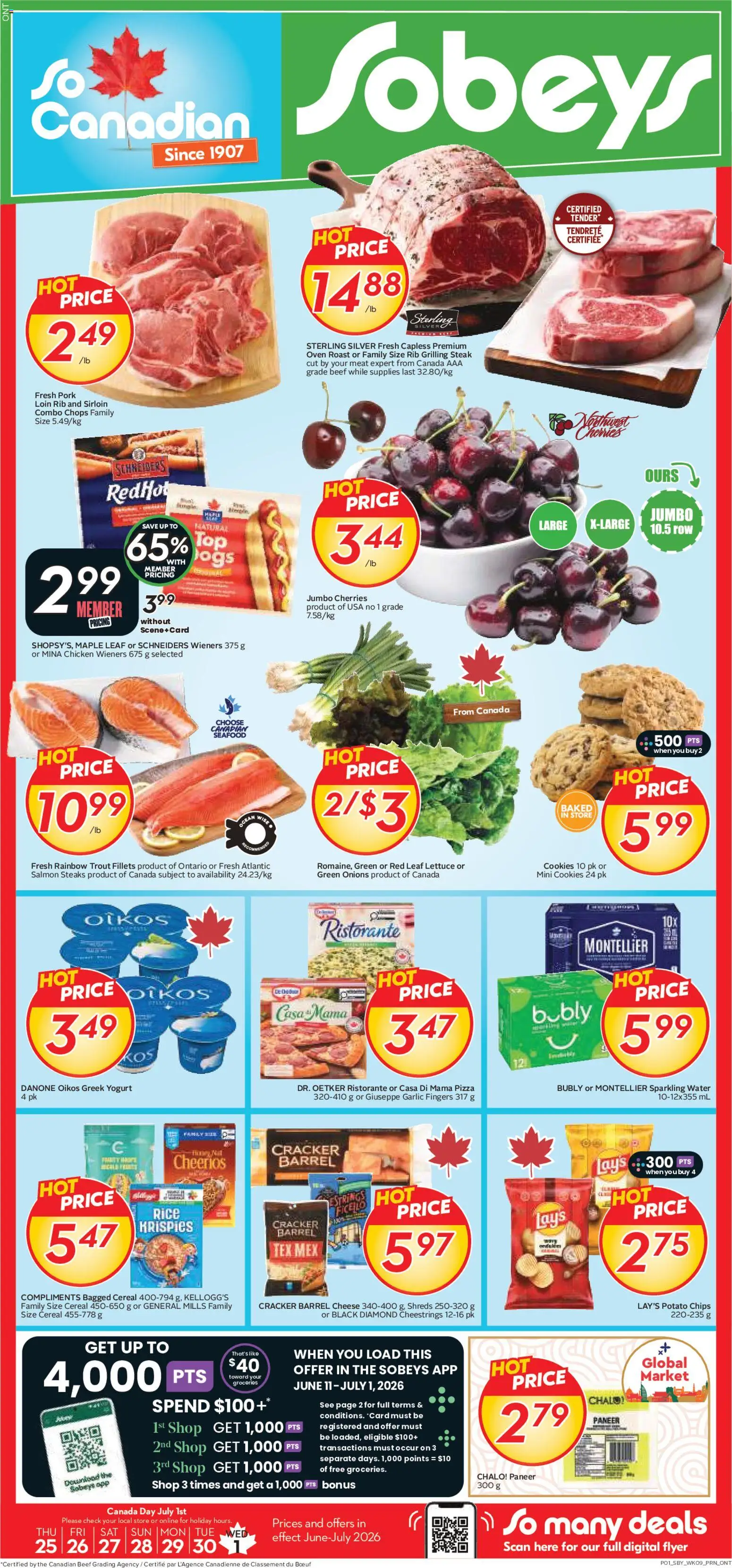 Sobeys flyer valid from Jun 25, 2026 | Page: 1