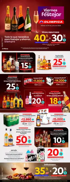 Olímpica - Viernes para festejar -  Vista previa de la revista de la tienda Olímpica valido desde el 24/07/2026
