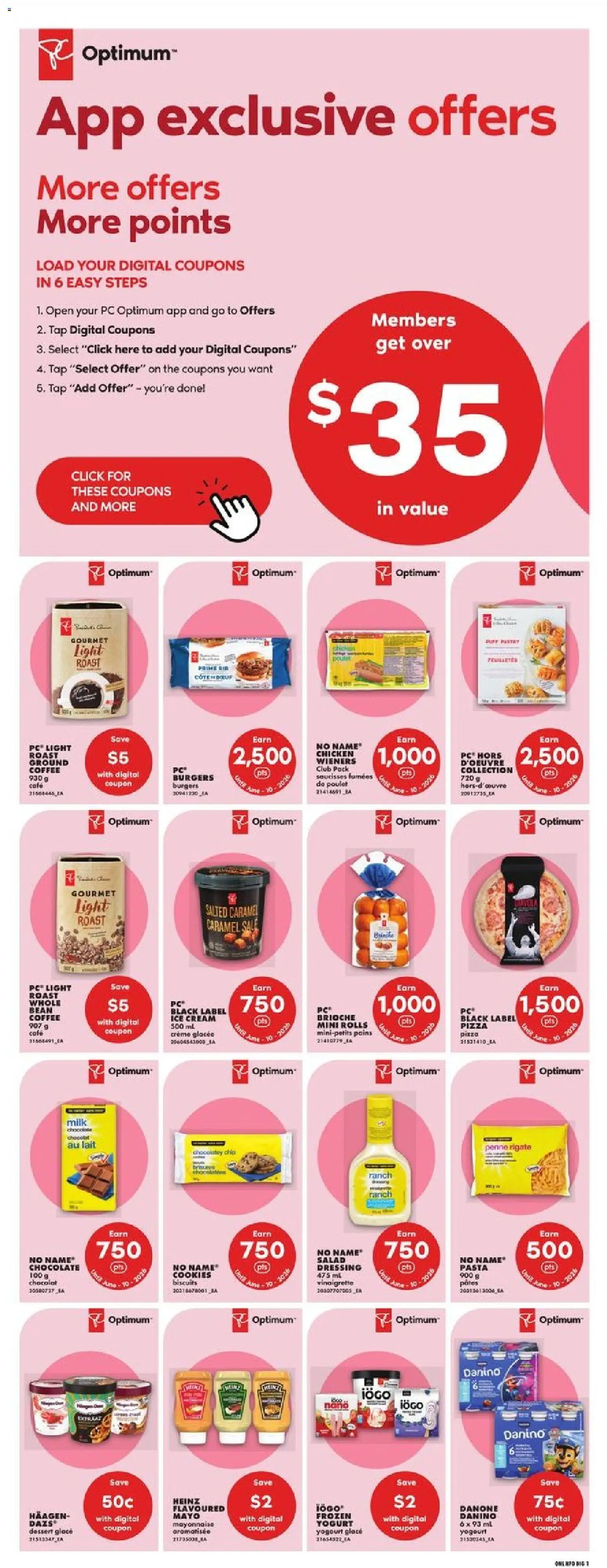 No Frills flyer valid from 14.05.2026 | Page: 16 | Products: Pasta, Cream, Ice cream, PC