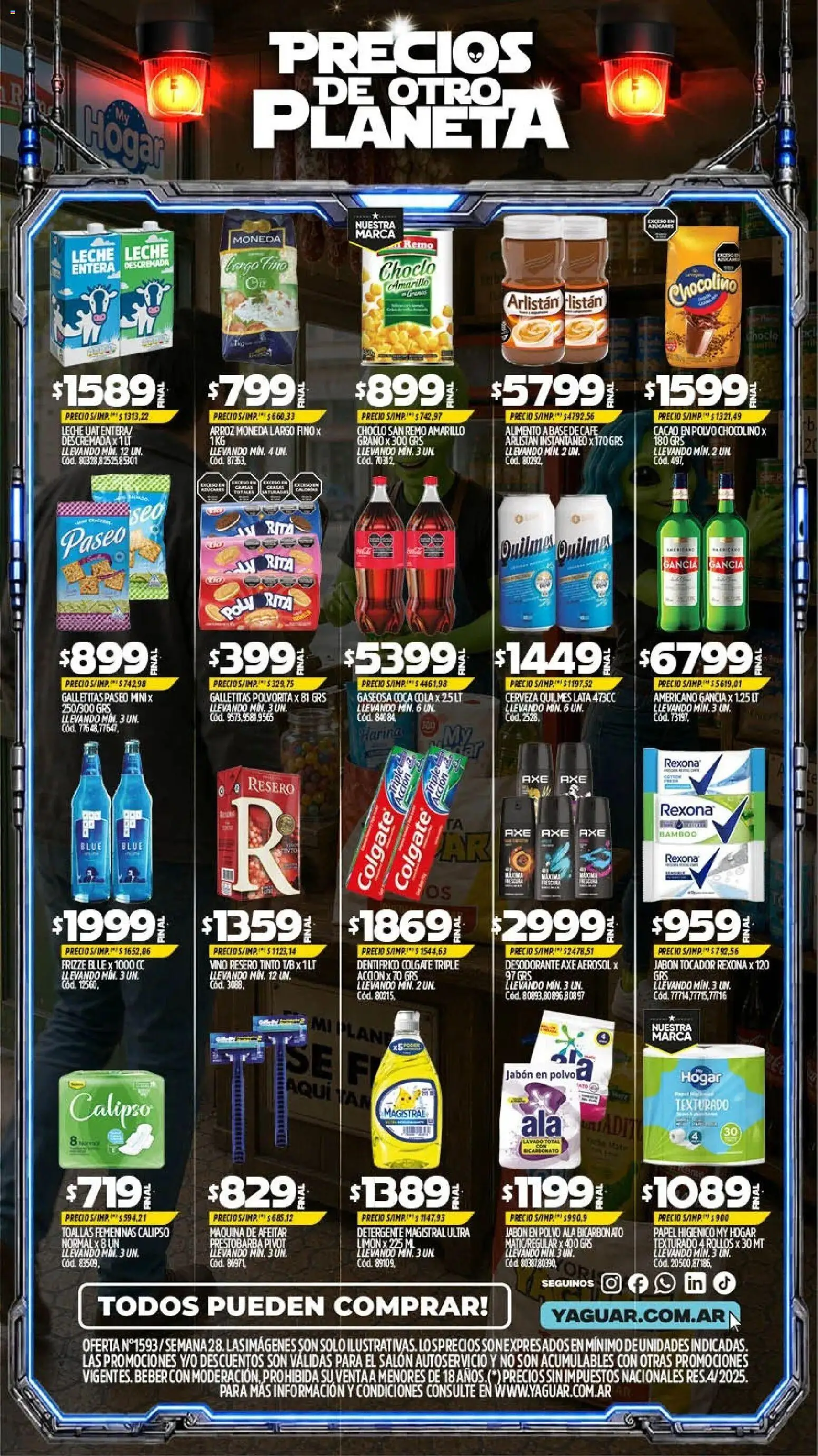 Yaguar - Oferta Semanal Córdoba │ válido desde el 06/07/2026 | Página: 2 | Productos: Harina, Polvo, Gaseosa, Café