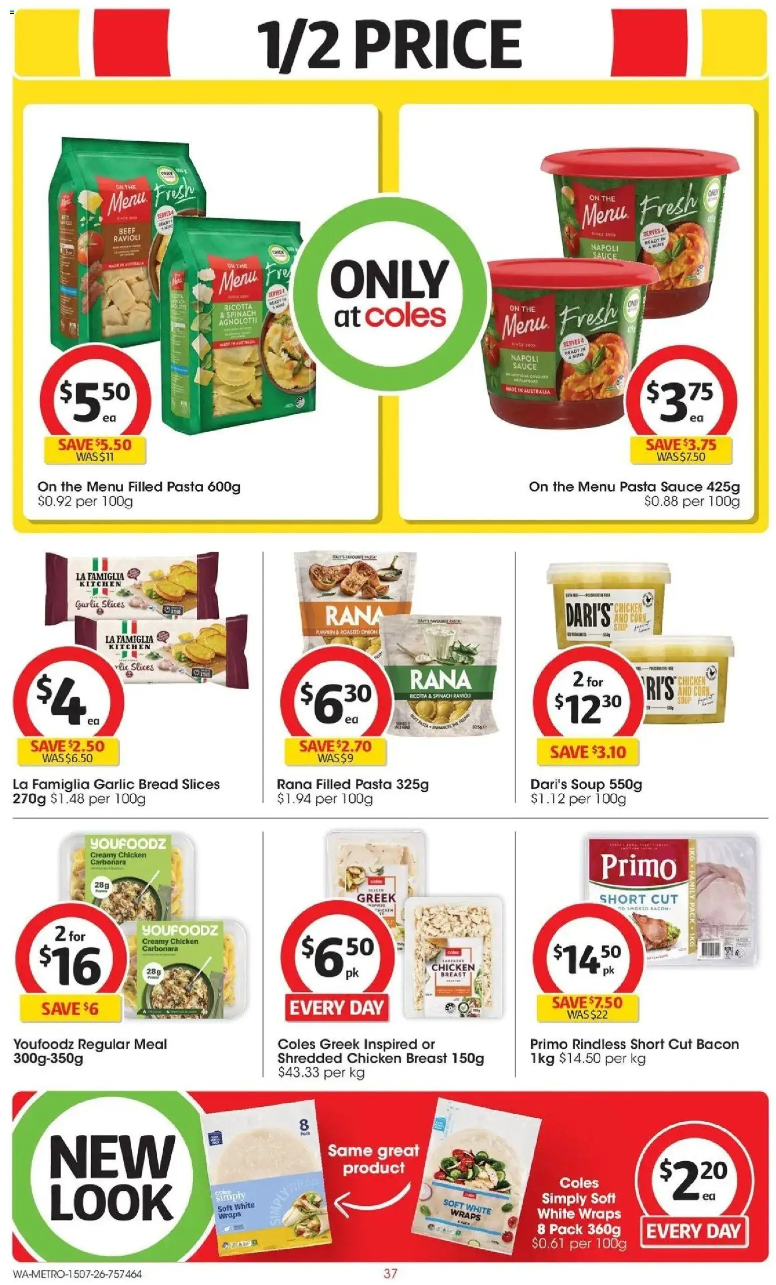 Coles catalogue - valid from 15/07/2026 | Page: 37 | Products: Corn, Chicken, Chicken breast, Garlic