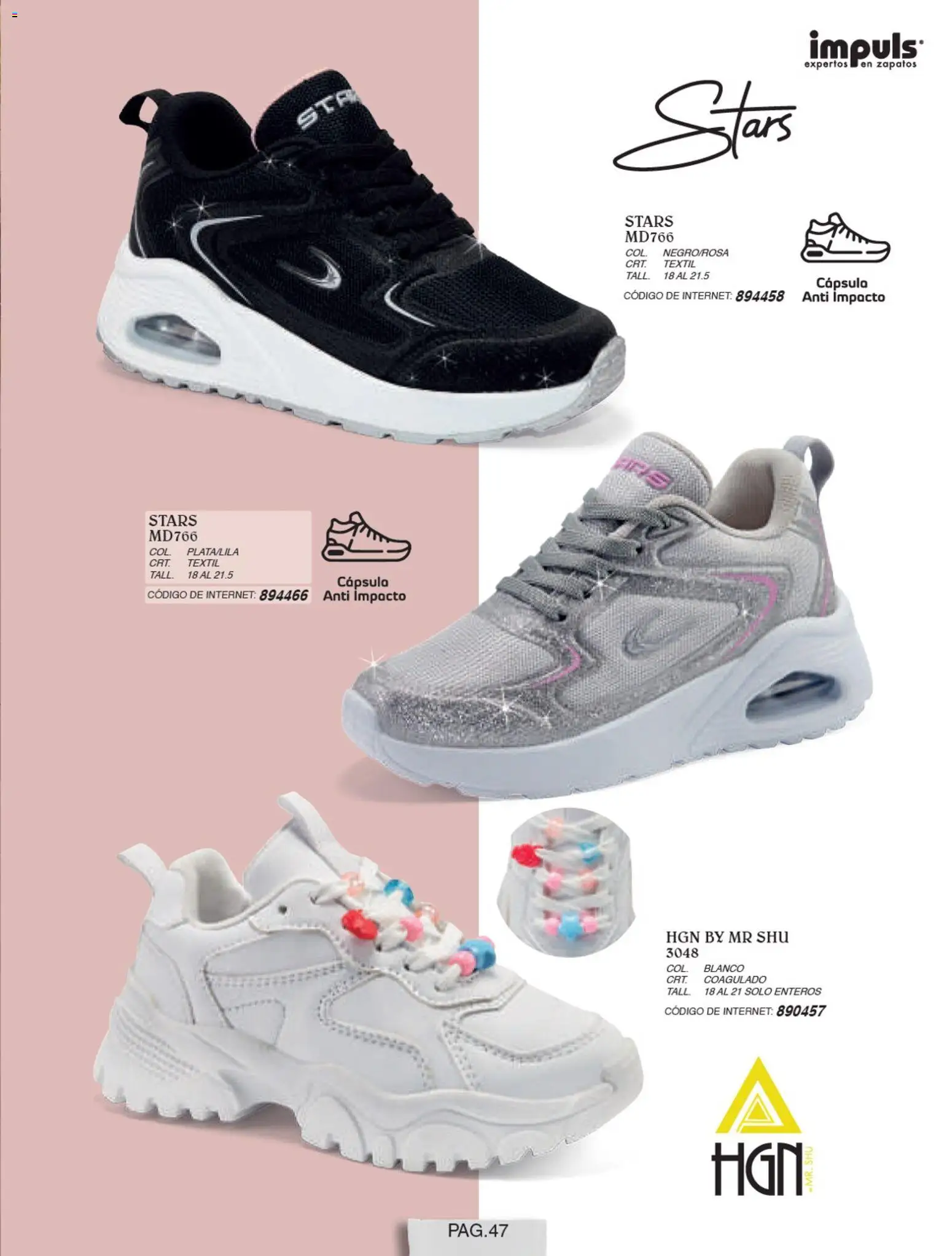 Nuevas ofertas de Impuls válidas en toda la República Mexicana desde el 01/07/2026. ¡Encuentra las mejores ofertas en Impuls catálogo Niña! | Página: 49 | Productos: Zapatos