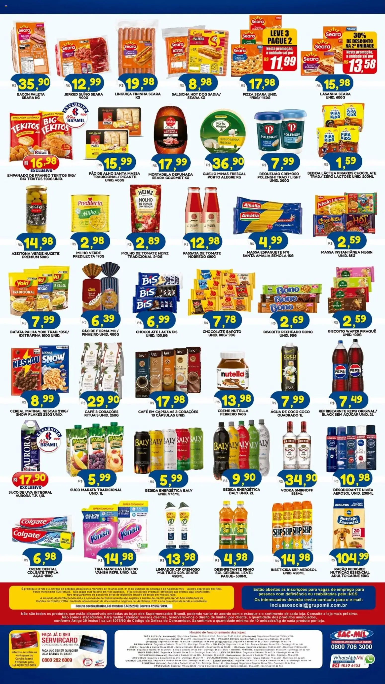 Bramil Supermercados Folheto - válido de 01.05.2026 | Página: 2 | Produtos: Água de coco, Vodka, Açúcar, Requeijão