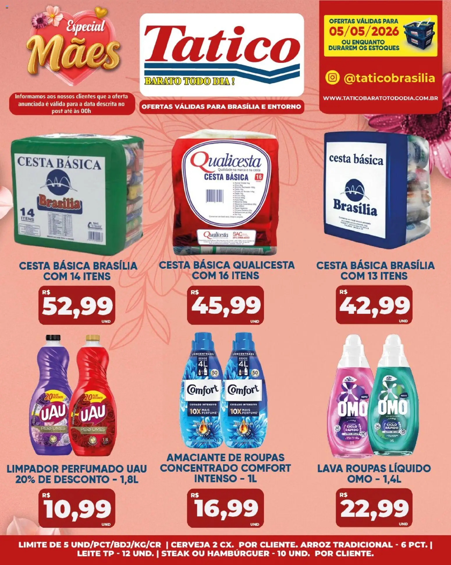 Tatico Folheto - válido de 05.05.2026 | Página: 17 | Produtos: Leite, Cerveja, Roupas, Perfumes