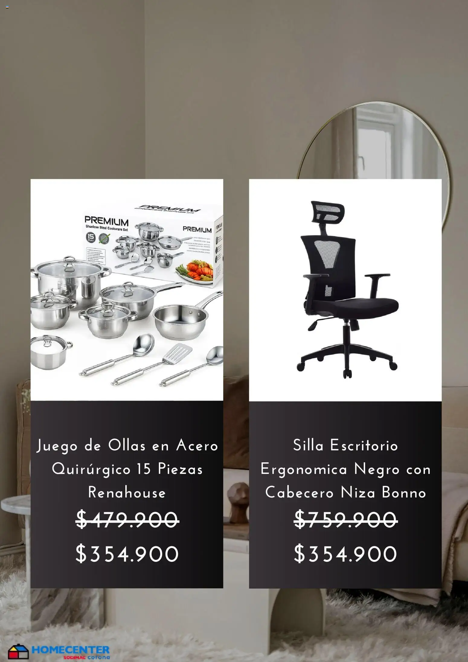 Homecenter revista - valida desde el 04.06.2026 | Página: 2 | Productos: Escritorio, Juego, Silla